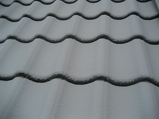 Image showing Snow on roof