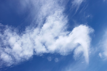 Image showing Abstract weird white clouds