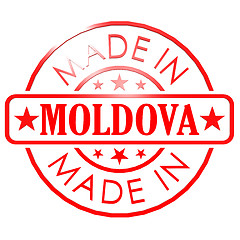 Image showing Made in Moldova red seal