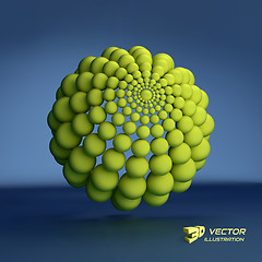 Image showing Sphere. 3d vector template. Abstract illustration. 