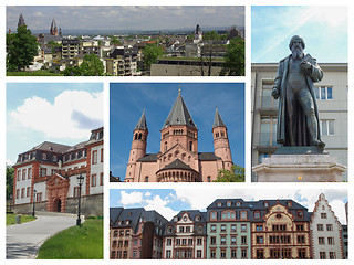 Image showing Mainz landmarks collage