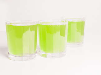 Image showing Green apple juice