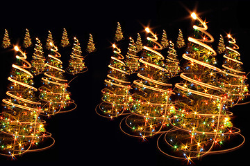 Image showing xmas trees