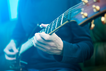 Image showing Electric guitar player