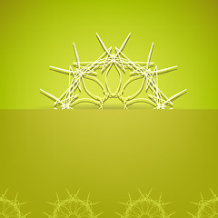 Image showing Abstract Ornamental Green Background