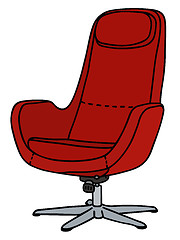 Image showing Red armchair