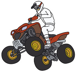 Image showing Rider on the ATV