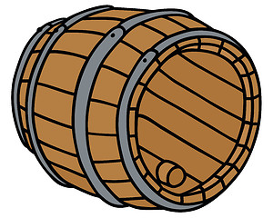 Image showing Wooden barrel