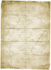Image showing Old letter vintage grunge paper