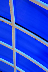 Image showing plastic abstract   kho phangan pier roof lomprayah  bay   in tha