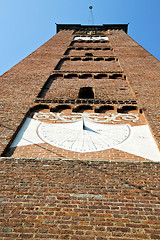 Image showing   arsizio old   and church tower bell sunny day 