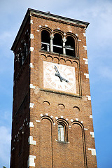 Image showing legnano old abstract in  italy   the    and church tower bell su