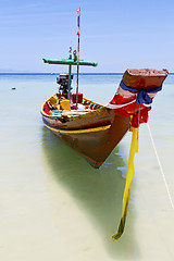 Image showing prow thailand  in  tao bay asia isle blue  