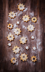 Image showing Homemade cookies in star shape