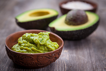 Image showing Guacamole with avocado