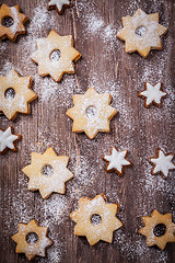 Image showing Homemade cookies in star shape