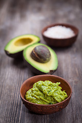 Image showing Guacamole with avocado