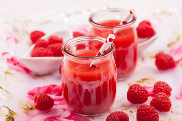 Image showing Raspberry smoothie