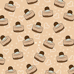 Image showing cupcakes pattern