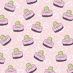 Image showing cupcakes pattern