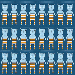 Image showing seamless pattern with bears