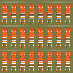 Image showing seamless pattern with bears