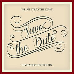 Image showing Save the Date