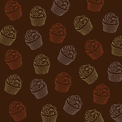 Image showing cupcakes pattern