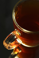 Image showing cup with hot tea