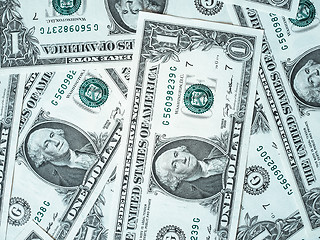 Image showing Dollar notes 1 Dollar