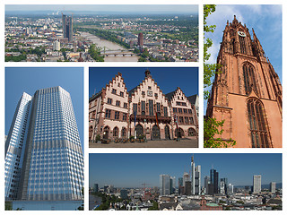 Image showing Frankfurt landmarks collage