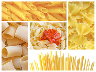 Image showing Pasta collage