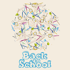 Image showing Back to school design. EPS 10