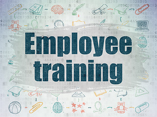 Image showing Education concept: Employee Training on Digital Paper background
