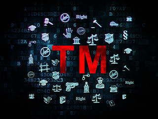 Image showing Law concept: Trademark on Digital background