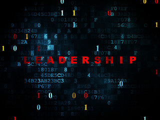 Image showing Finance concept: Leadership on Digital background