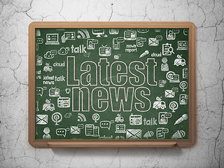 Image showing News concept: Latest News on School Board background