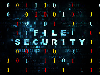 Image showing Security concept: File Security on Digital background