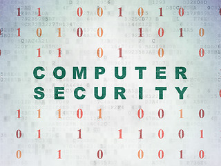 Image showing Privacy concept: Computer Security on Digital Paper background