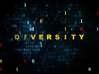 Image showing Business concept: Diversity on Digital background