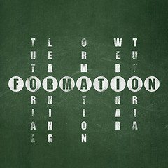 Image showing Learning concept: word Formation in solving Crossword Puzzle