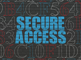 Image showing Safety concept: Secure Access on wall background