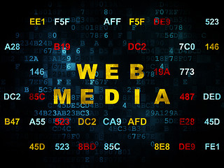 Image showing Web development concept: Web Media on Digital background