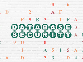 Image showing Safety concept: Database Security on wall background