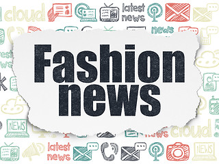 Image showing News concept: Fashion News on Torn Paper background
