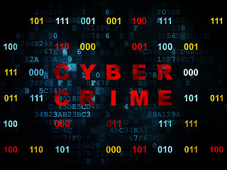 Image showing Protection concept: Cyber Crime on Digital background