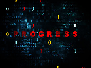 Image showing Business concept: Progress on Digital background