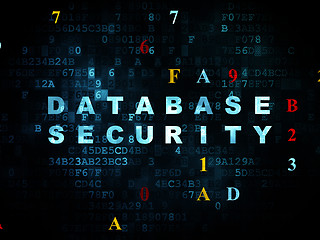 Image showing Protection concept: Database Security on Digital background