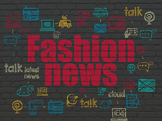 Image showing News concept: Fashion News on wall background