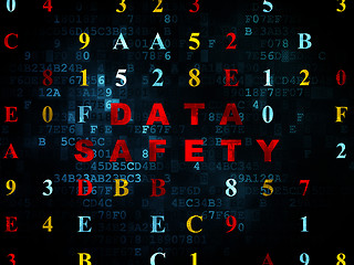 Image showing Data concept: Data Safety on Digital background